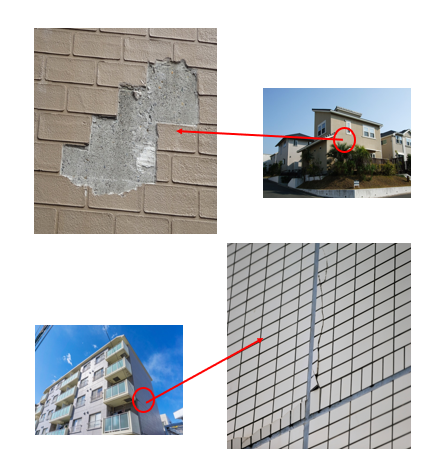 マンション・戸建ての外壁タイル剥落防止リフォーム(モダンアートストーン)